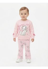 Sinsay - Spodnie dzwony ze wzorem Marie - różowy. Kolor: różowy #1