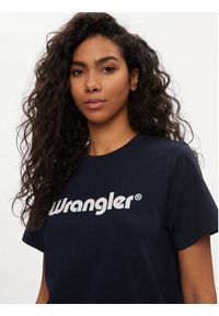 Wrangler T-Shirt 112352289 Granatowy Regular Fit. Kolor: niebieski. Materiał: bawełna