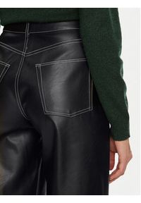 JJXX Spodnie z imitacji skóry Lila 12276595 Czarny Wide Leg. Kolor: czarny. Materiał: skóra #5