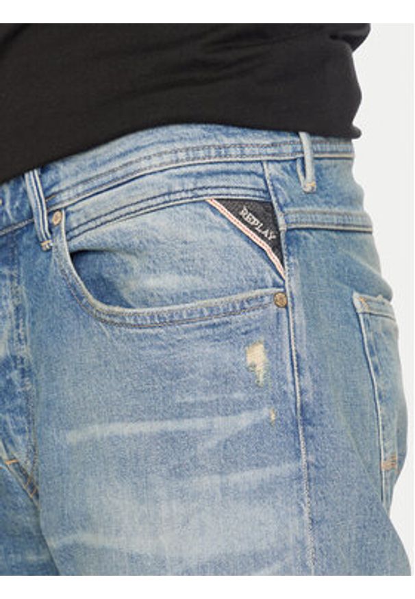 Replay Jeansy M1008P.000.727744R Niebieski Slim Fit. Kolor: niebieski