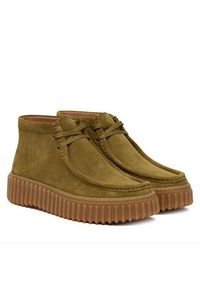 Clarks Trzewiki Torhill Moss 26183872 Khaki. Kolor: brązowy. Materiał: zamsz, skóra #6