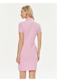 Lacoste Sukienka codzienna EF5473 Różowy Slim Fit. Okazja: na co dzień. Kolor: różowy. Materiał: bawełna. Typ sukienki: proste. Styl: casual #3