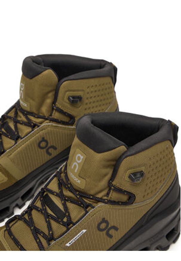 On Trekkingi Cloudrock Mid Wp 3MF10161473 Khaki. Kolor: brązowy. Materiał: materiał. Sport: turystyka piesza