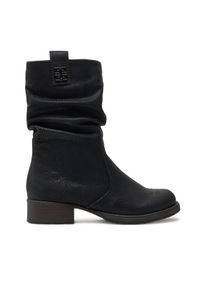 Rieker Botki Z9583-00 Czarny. Kolor: czarny. Materiał: skóra