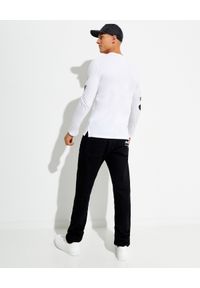 Alexander McQueen - ALEXANDER MCQUEEN - Biała koszulka z logo. Kolor: biały. Materiał: bawełna. Długość rękawa: długi rękaw. Długość: długie. Wzór: nadruk #4