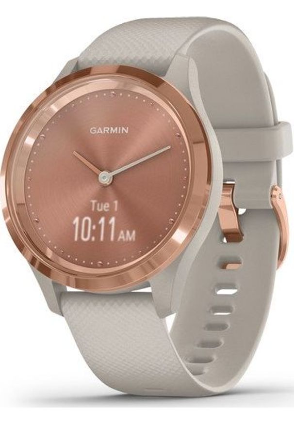 GARMIN - Zegarek sportowy Garmin Vivomove 3S Beżowy (010-02238-22). Kolor: beżowy. Styl: sportowy