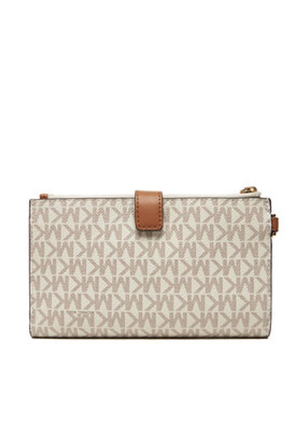 MICHAEL Michael Kors Portfel Jet Set 32F1GJ6W4B Beżowy. Kolor: beżowy. Materiał: skóra