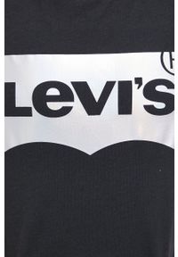 Levi's® - Levi's T-shirt bawełniany kolor czarny. Okazja: na spotkanie biznesowe, na co dzień. Kolor: czarny. Materiał: bawełna. Wzór: nadruk. Styl: biznesowy, casual #3