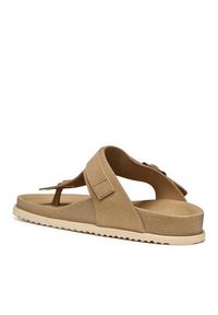 Geox Japonki D Sandybett D558RB 00022 C6738 Beżowy. Kolor: beżowy. Materiał: zamsz, skóra #5