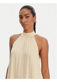 Fracomina Sukienka letnia FR26SD3016W41301 Żółty Relaxed Fit. Kolor: żółty. Materiał: wiskoza. Sezon: lato #5