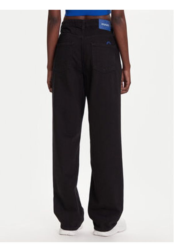 Hugo - HUGO Jeansy Leni_B 50548982 Czarny Loose Fit. Kolor: czarny