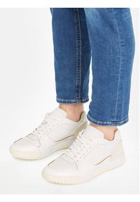 Calvin Klein Sneakersy Low Top Lace Up Lth HM0HM01173 Biały. Kolor: biały. Materiał: skóra