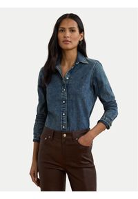 Lauren Ralph Lauren - LAUREN RALPH LAUREN Koszula jeansowa 200971084001 Niebieski Classic Fit. Kolor: niebieski. Materiał: bawełna #1
