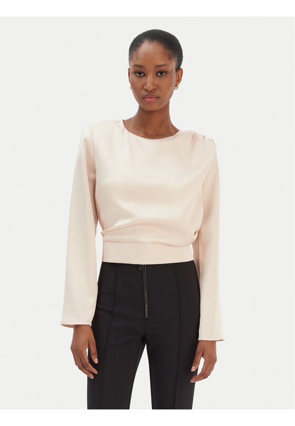 Rinascimento Bluzka CFC0126404003 Beżowy Regular Fit. Kolor: beżowy. Materiał: syntetyk