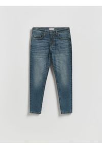 Reserved - Jeansy skinny z efektem sprania - indigo jeans
