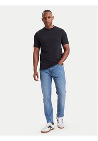 Karl Lagerfeld - KARL LAGERFELD T-Shirt 755030 564235 Granatowy Regular Fit. Typ kołnierza: dekolt w karo. Kolor: niebieski. Materiał: bawełna #4