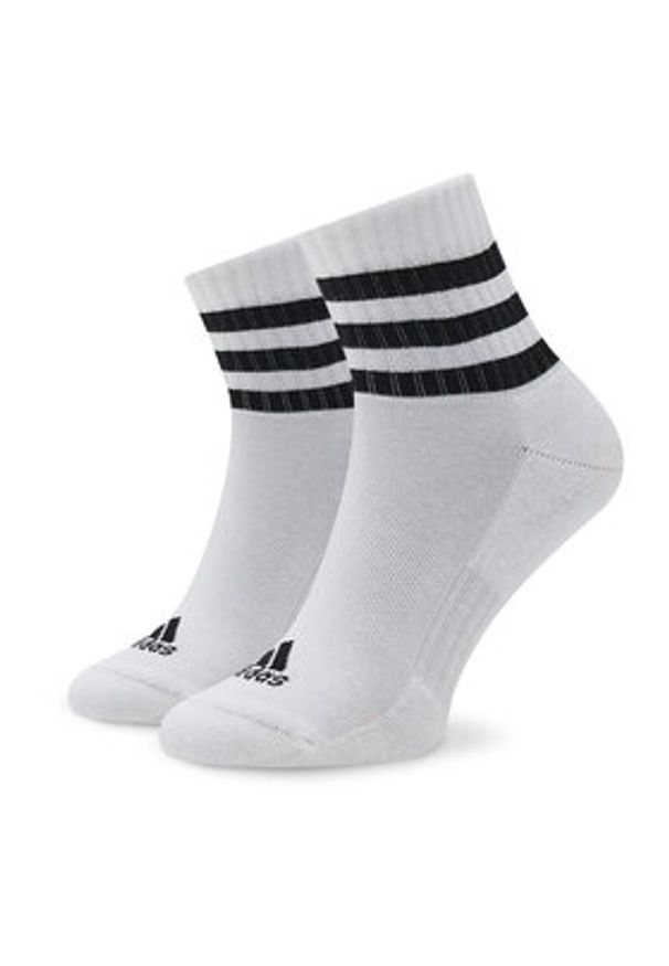 Adidas - adidas Zestaw 3 par wysokich skarpet unisex 3S C Spw Mid 3P IC1318 Kolorowy. Kolor: szary. Materiał: bawełna. Wzór: kolorowy