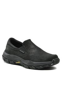 skechers - Skechers Półbuty Calum 204480/BBK Czarny. Kolor: czarny. Materiał: zamsz, skóra #5