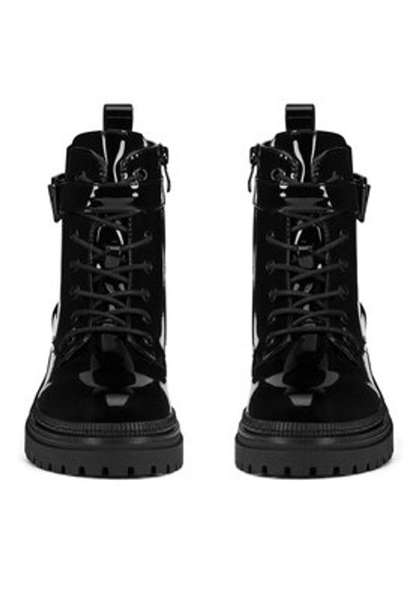 DeeZee Trzewiki WS13512-01 Czarny. Kolor: czarny. Materiał: skóra