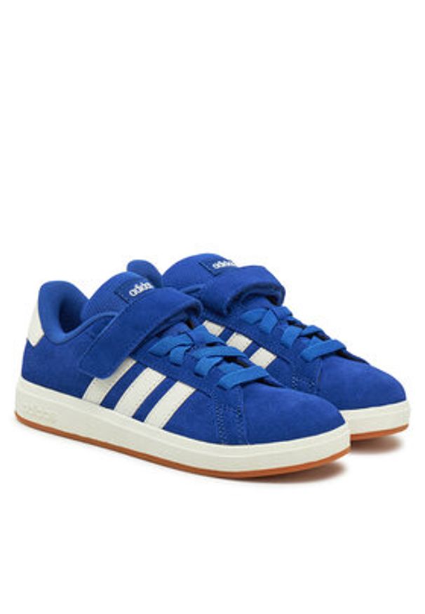 Adidas - adidas Sneakersy Grand Court 00s JH6180 Granatowy. Kolor: niebieski. Materiał: zamsz, skóra