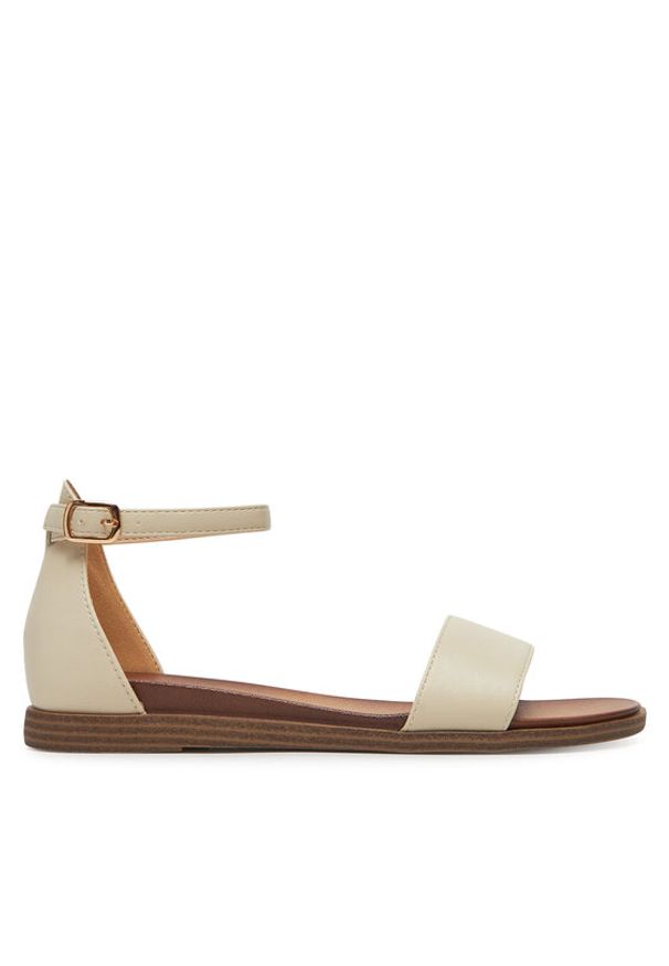 Clara Barson Sandały MAGNA WS5811-01 Beżowy. Kolor: beżowy. Materiał: materiał