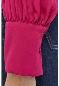 MAX&Co. - Koszula. Okazja: na co dzień. Kolor: fioletowy. Materiał: tkanina. Długość rękawa: długi rękaw. Długość: długie. Wzór: gładki. Styl: casual #3