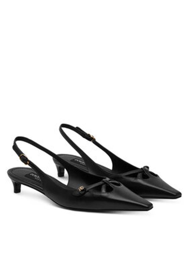 DOLCE & GABBANA - Dolce&Gabbana Czółenka CG0811 A1953 Czarny. Kolor: czarny. Materiał: skóra