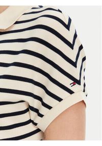 TOMMY HILFIGER - Tommy Hilfiger Sukienka codzienna WW0WW44514 Beżowy Regular Fit. Okazja: na co dzień. Kolor: beżowy. Materiał: bawełna. Typ sukienki: proste. Styl: casual #4