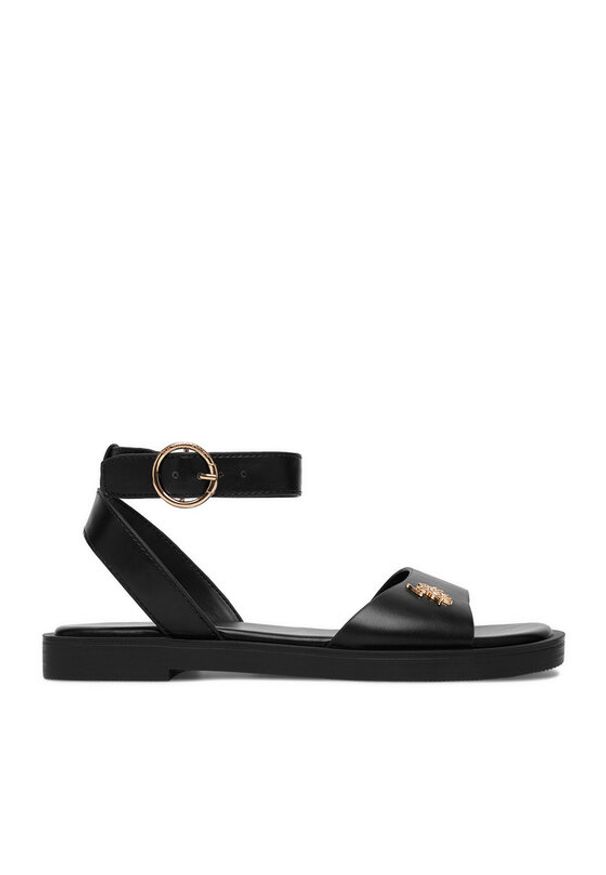 U.S. Polo Assn. Sandały EO-MARINA001W/6Y1 Czarny. Kolor: czarny. Materiał: skóra