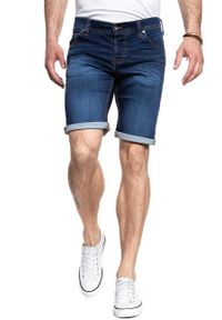 Mustang - SPODENKI MUSTANG Chicago Short DENIM BLUE 1008363 5000 982. Materiał: denim #6