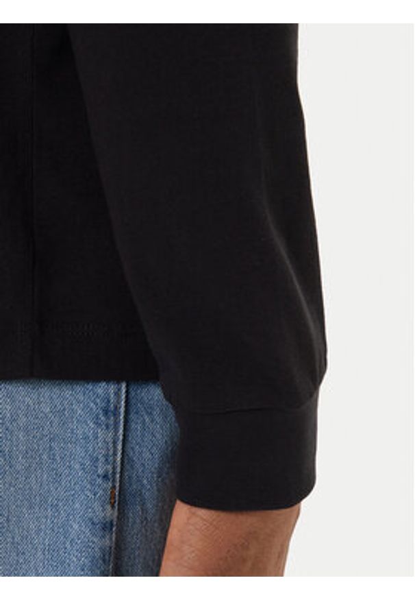 Calvin Klein Jeans Longsleeve Easy LV04RD247G Czarny Regular Fit. Kolor: czarny. Materiał: bawełna. Długość rękawa: długi rękaw