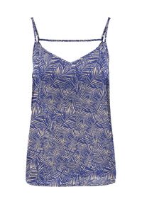 only - ONLY Top Nova 15222159 Niebieski Regular Fit. Kolor: niebieski. Materiał: wiskoza