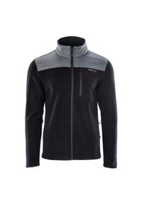 Hi-tec - Polar męski Hi-Tec Hanis 350 - czarny, Rozmiar M. Typ kołnierza: kołnierzyk stójkowy. Kolor: czarny. Materiał: polar. Sport: wspinaczka #1