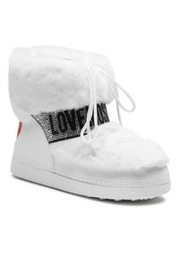 Love Moschino - LOVE MOSCHINO Śniegowce JA24202G0HJW0100 Biały. Kolor: biały. Materiał: skóra