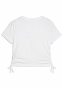 Puma - Młodzieżowa koszulka Essentials Animal Logo Infill z węzłem PUMA White. Kolor: biały