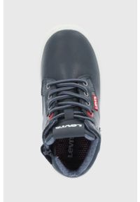 Levi's® - Levi's Buty dziecięce kolor granatowy. Okazja: na spotkanie biznesowe. Nosek buta: okrągły. Kolor: niebieski. Materiał: guma. Szerokość cholewki: normalna. Styl: biznesowy