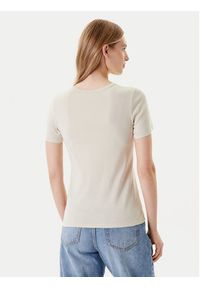 United Colors of Benetton - United Colors Of Benetton T-Shirt 3GA2E16A0 Beżowy Regular Fit. Kolor: beżowy. Materiał: bawełna #5