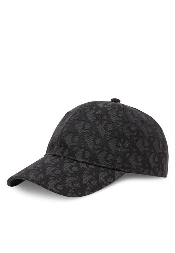 Calvin Klein Czapka z daszkiem Aop 6 Panel Baseball Cap LV04K5058G Czarny. Kolor: czarny. Materiał: poliester