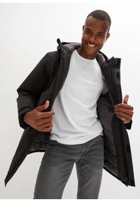 bonprix - Kurtka funkcjonalna, wodoodporna, z pikowaną podszewką. Kolor: czarny. Materiał: hardshell #1