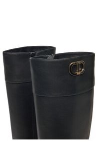 TwinSet - TWINSET Kozaki 242TGT030 Czarny. Kolor: czarny. Materiał: skóra #5