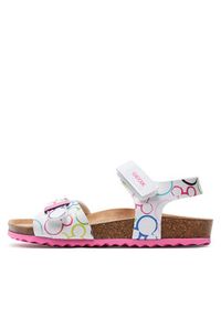 Geox Sandały J Adriel Girl J158MC 000FC C0653 S Biały. Kolor: biały