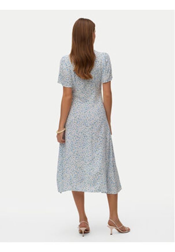 Vero Moda Sukienka codzienna Alba 10330301 Biały Regular Fit. Okazja: na co dzień. Kolor: biały. Materiał: wiskoza. Typ sukienki: proste. Styl: casual