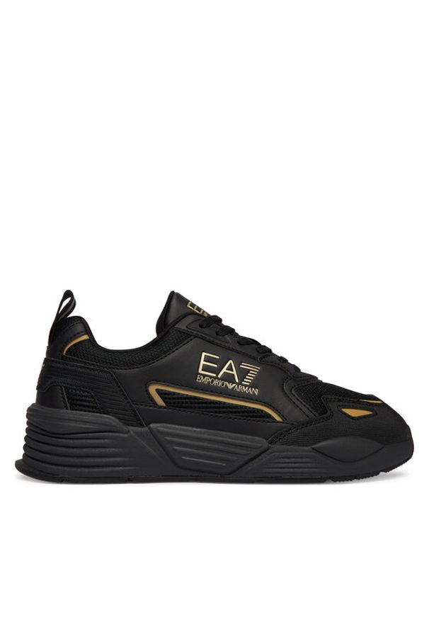 EA7 Emporio Armani Sneakersy 7X000308 AF18447 MZ177 Czarny. Kolor: czarny. Materiał: skóra