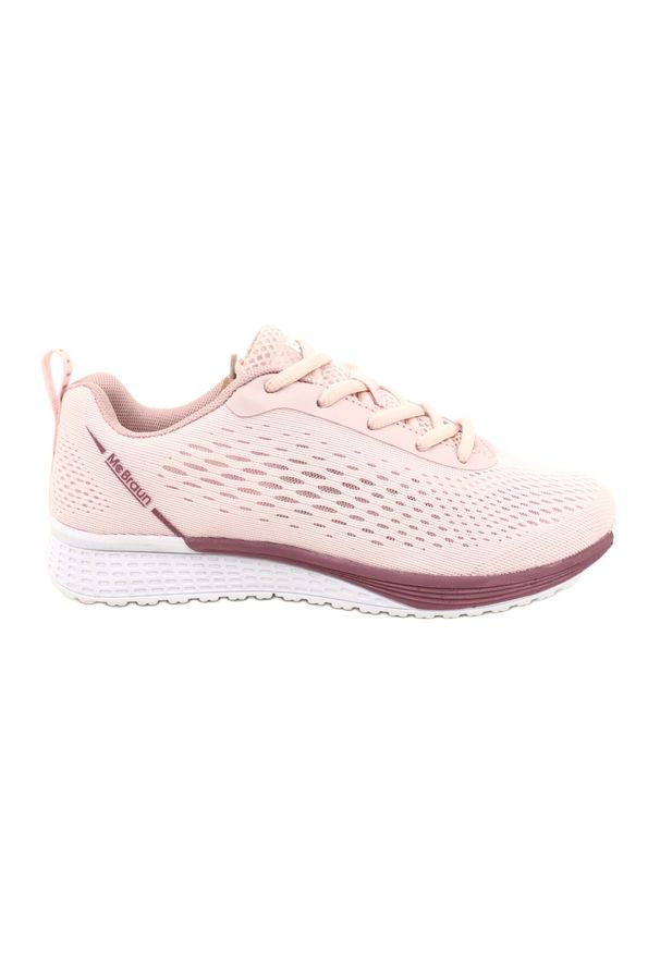 Buty sportowe Damskie McBraun 20SP37-1768 Pink różowe. Okazja: na co dzień. Zapięcie: sznurówki. Kolor: różowy. Materiał: materiał. Sport: turystyka piesza