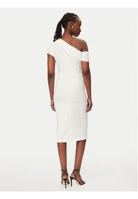 Rinascimento Sukienka koktajlowa CFC0127793003 Biały Slim Fit. Kolor: biały. Materiał: syntetyk. Styl: wizytowy #4