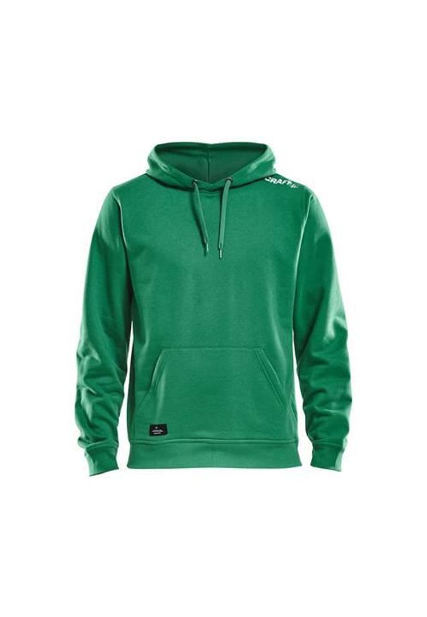 Bluzy sportowa męska Craft Community. Typ kołnierza: kaptur. Kolor: zielony. Sport: fitness