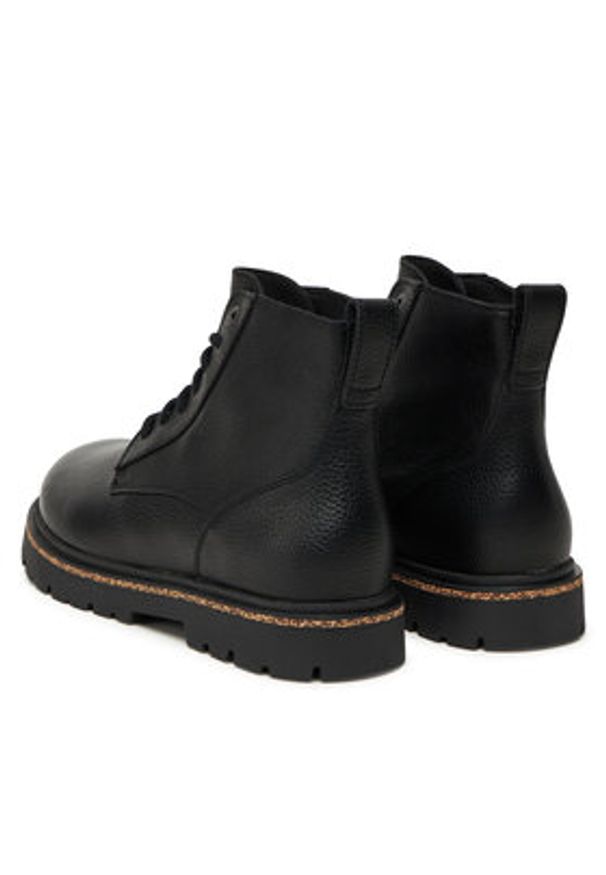 Birkenstock Trapery Highwood Lace Mid 1030783 Czarny. Kolor: czarny. Materiał: skóra