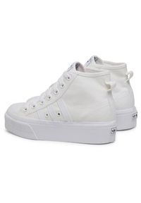 Adidas - adidas Buty Nizza Platform Mid W FY2782 Biały. Kolor: biały. Materiał: materiał. Obcas: na platformie #3