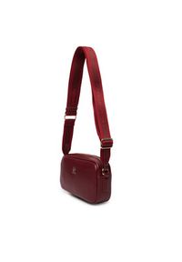 TOMMY HILFIGER - Tommy Hilfiger Torebka Th Essential Camera Bag AW0AW18370 Bordowy. Kolor: czerwony. Materiał: skórzane #4
