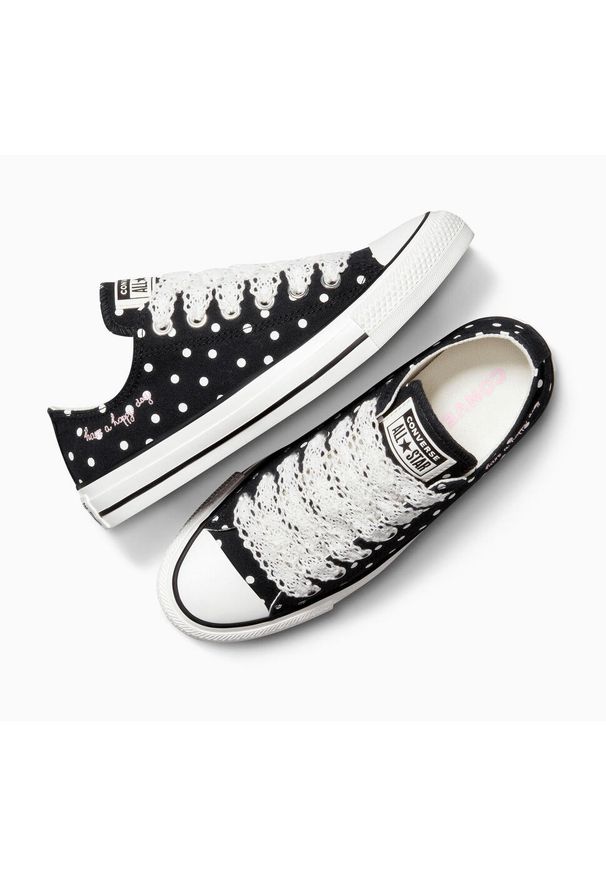 Adidasy Converse Chuck Taylor All Star Polka Dot, Dla obu płci. Kolor: czarny. Materiał: materiał. Model: Converse All Star